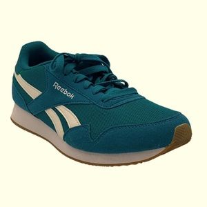 Reebok Classic Lace Up Sneakers Jogger Teal with White Gum